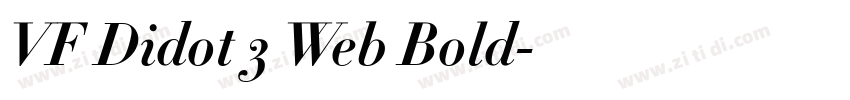 VF Didot 3 Web Bold字体转换